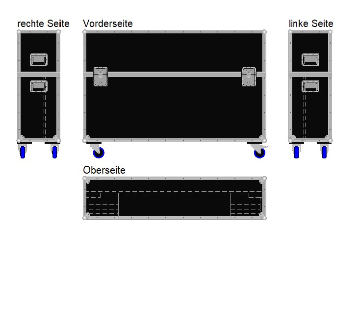 Flightcase für 60'' Display Standard