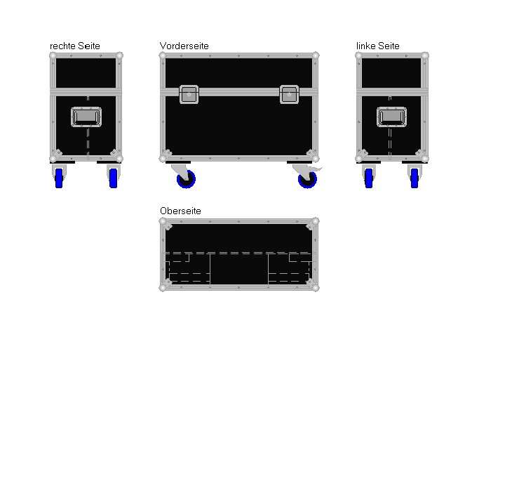 Flightcase für 30'' Display Standard